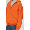 Bulwark Men's Zip Front Hooded Fleece Sweatshirt - Orange